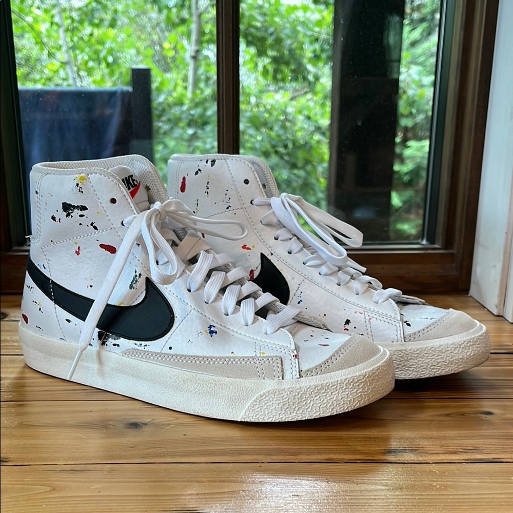 Youth White Nike Blazers